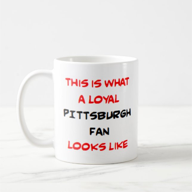 Caneca De Café pittsburgh fan, loyal (Esquerda)