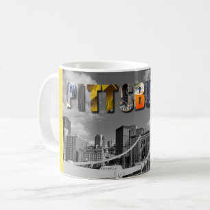 Caneca De Café Pittsburgh Pensilvânia City Skyline Viagem Photo