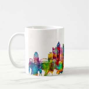 Caneca De Café Pittsburgh Pensilvânia Skyline
