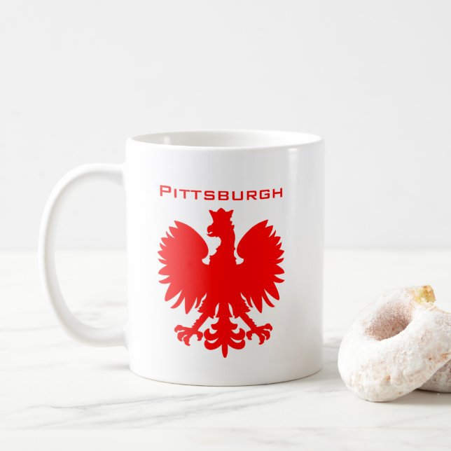 Caneca de Café Pittsburgh Polska (Com Donut)