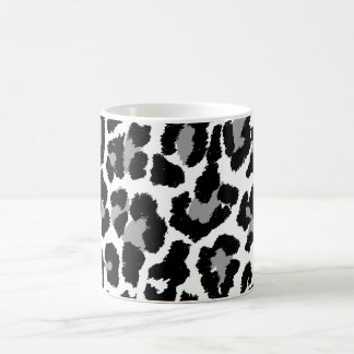 Caneca De Café PixDezines black and white leopard print