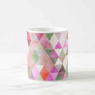 Caneca De Café PixDezines Boho Geométrico/triângulos ajustáveis