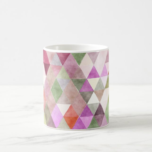 Caneca De Café PixDezines Boho Geométrico/triângulos ajustáveis (Centro)