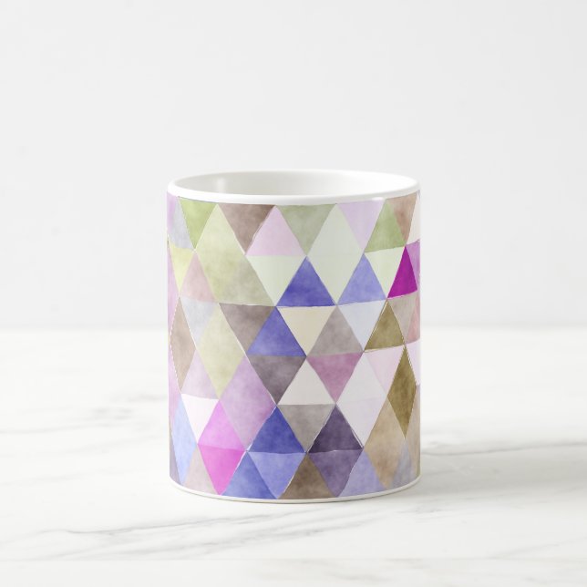 Caneca De Café PixDezines Boho Geométrico/triângulos ajustáveis (Centro)