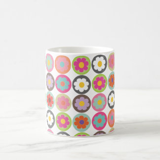 Caneca De Café PixDezines groovy daisies/diy background color