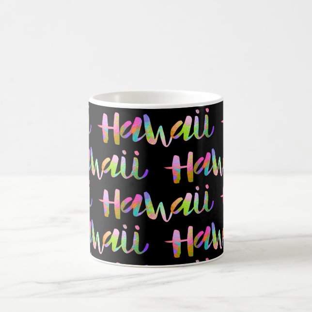 Caneca De Café PixDezines Hawaii Lava Rainbow|DIY Fundo (Centro)