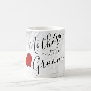 Caneca De Café PixDezines Mãe do Script Groom/Marble/DIY