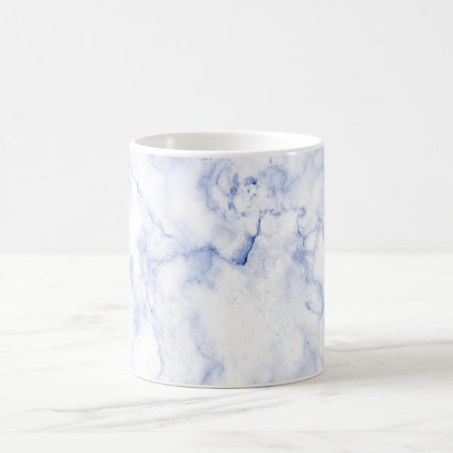 Caneca De Café PixDezines MÁRMORE AZUL e BRANCO (Centro)