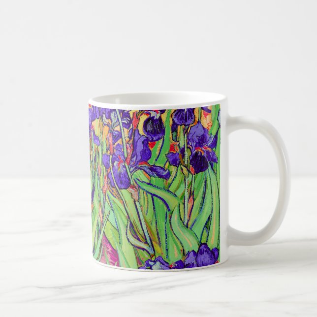 Caneca De Café PixDezines van gogh iris/rua. réplica (Direita)