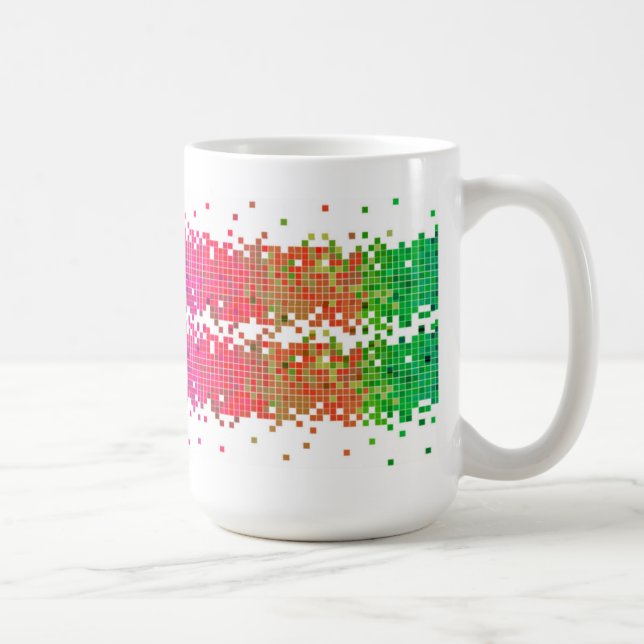 Caneca De Café Pixéis coloridos (Direita)