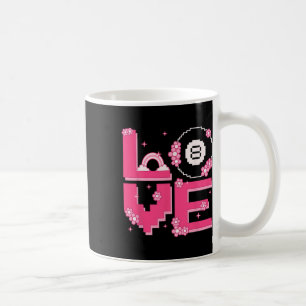 Caneca De Café Pixel Art Retro 60s Estilo 70s Hippie Outfit Love 