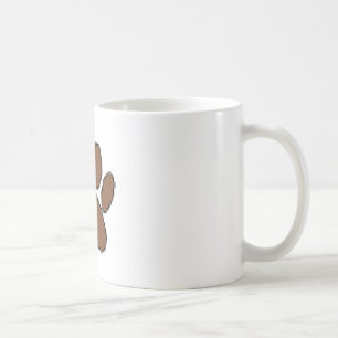Caneca De Café Pixel Dog Paw Print