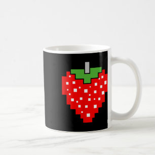 Caneca De Café Pixel Strawberry 80s - Dia das Bruxas do Jogo de A