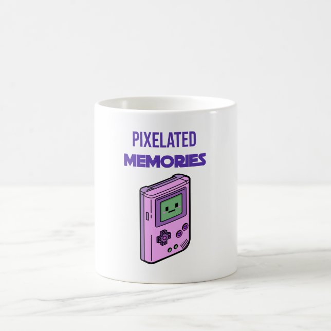 Caneca De Café Pixelated Memories Retro Game Boy Art – Nostalgic  (Centro)