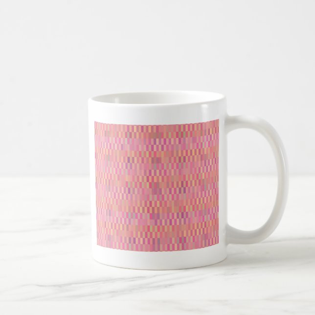 Caneca De Café Pixels Rosa (Direita)