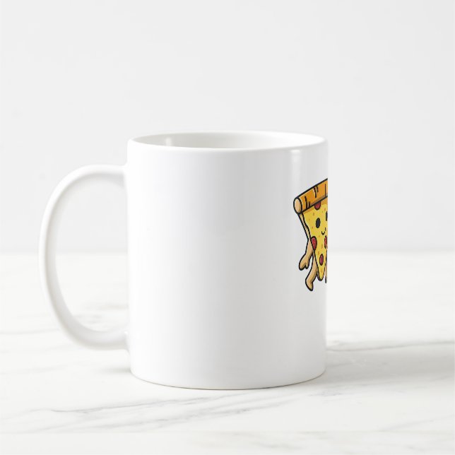Caneca De Café Pizza Bo Skateboard Pizza Skate Kawaii Skater Fu (Esquerda)