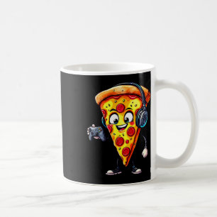 Caneca De Café Pizza de comida engraçada para jogadores de videog