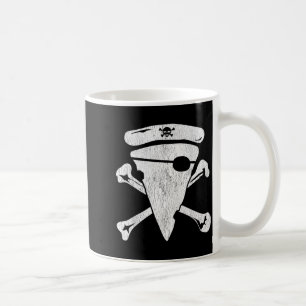 Caneca De Café Pizza de Pirata Crânio Ossos Cruzados Funny Hallow