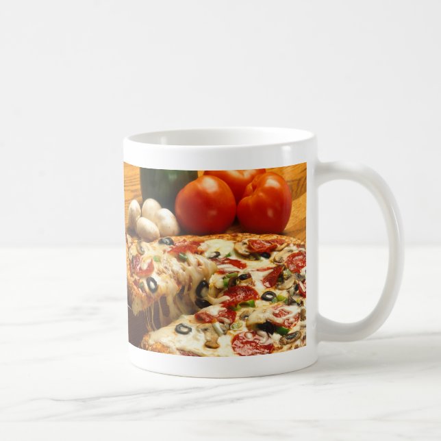 Caneca De Café Pizza deliciosa (Direita)