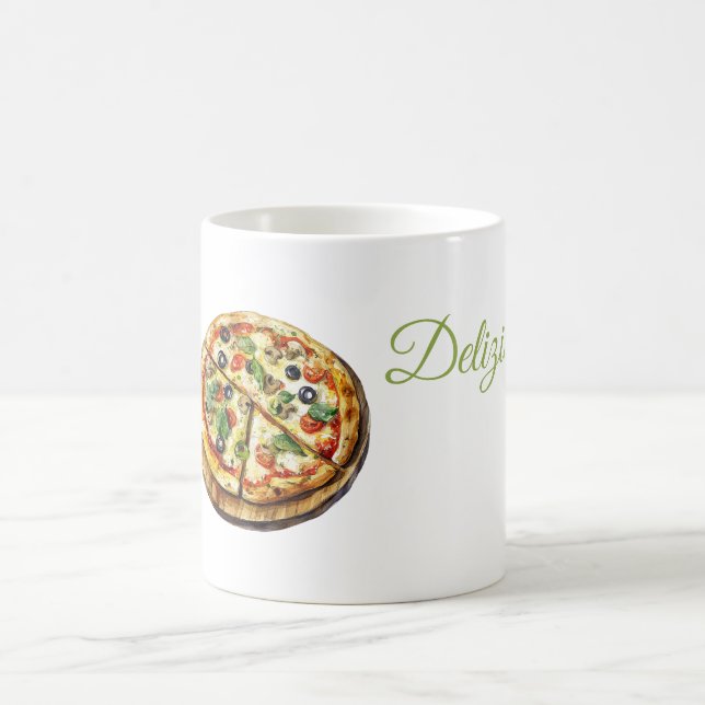 Caneca De Café Pizza Delicioso (saboroso) (Centro)