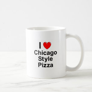 Caneca De Café Pizza do estilo de Chicago