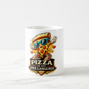 Caneca De Café Pizza É Meu Amor Presente Divertido Para Amantes d
