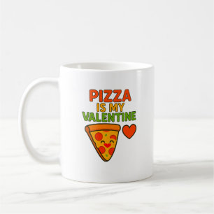 Caneca De Café Pizza É Meu Namorados - Engraçado