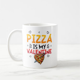 Caneca De Café Pizza É Minha Pizza Namorados Pizza Premium