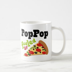 Caneca De Café Pizza (engraçada) de Poppop