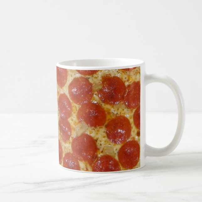 Caneca De Café pizza grande de pepperoni (Direita)