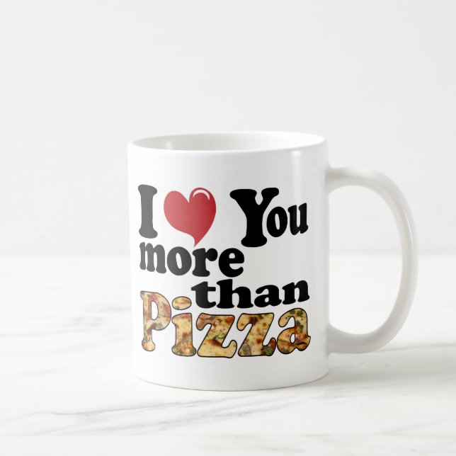 Caneca De Café Pizza Love (Direita)