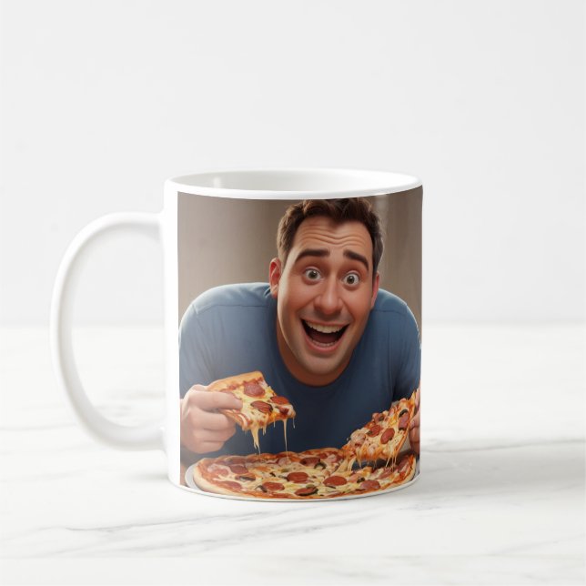 Caneca De Café Pizza Man (Esquerda)