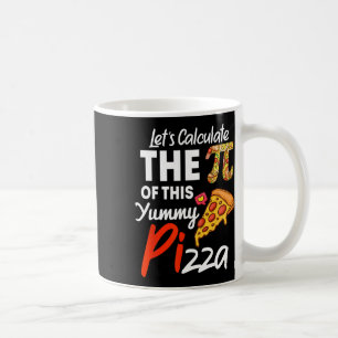 Caneca De Café Pizza Nacional Pi Day Pun Engraçado Professor De M