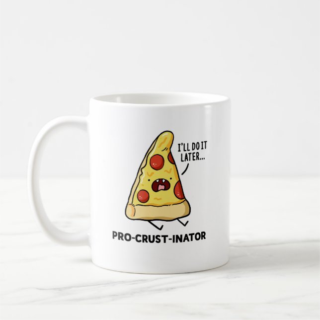 Caneca De Café Pizza Pun Mug de Pizza Pro-Crust (Esquerda)