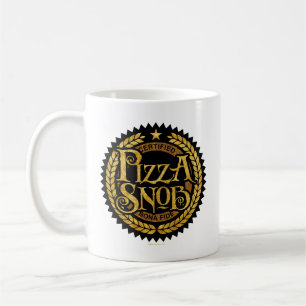 Caneca De Café Pizza Snob - amante de pizza engraçado