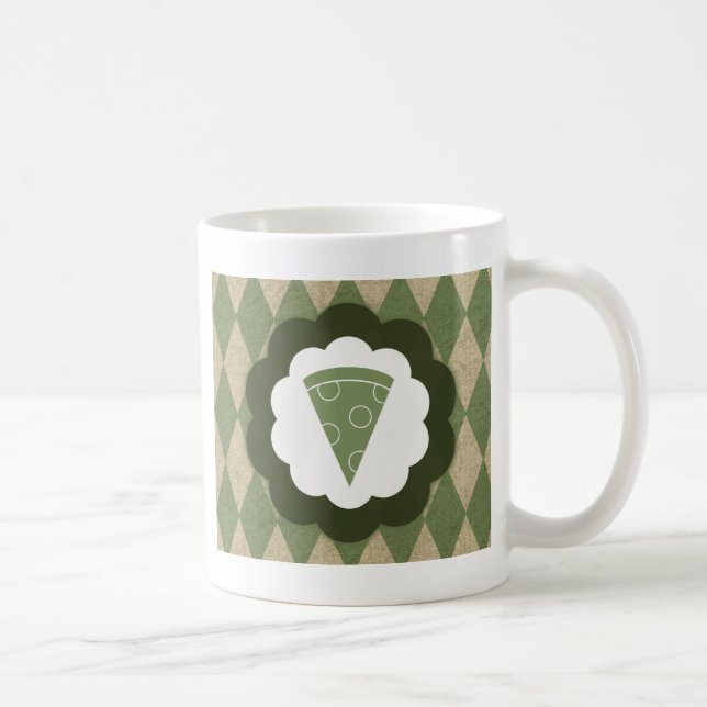 Caneca De Café pizza vintage (Direita)
