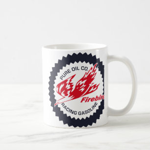 Caneca De Café Placa antiga da Gasolina de Corrida Pure Firebird