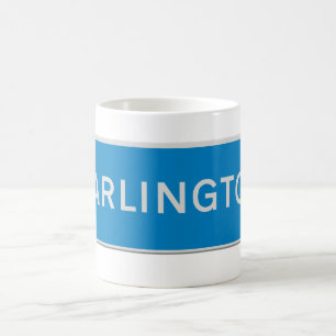 Caneca De Café placa da Estrada Darlington