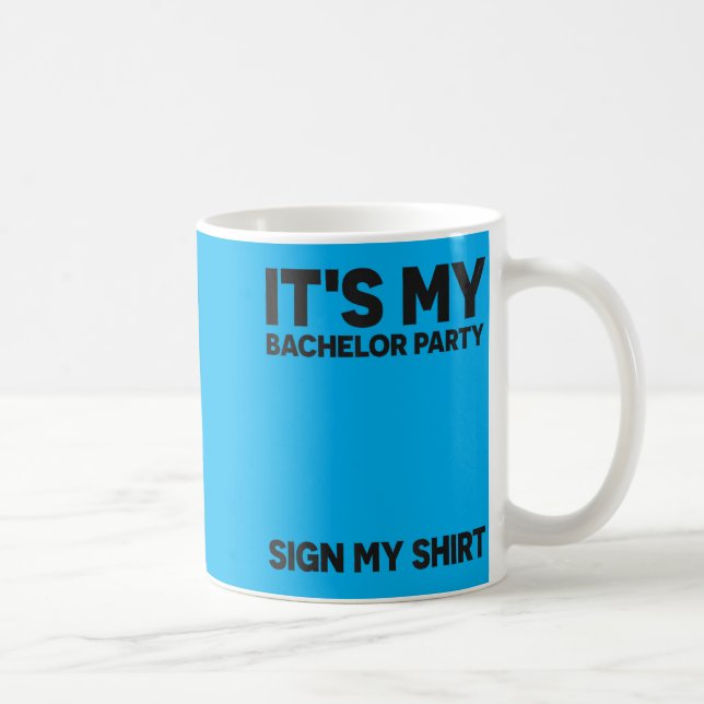 Caneca De Café Placa de Despedida de Solteiro Divertida para Casa (Direita)