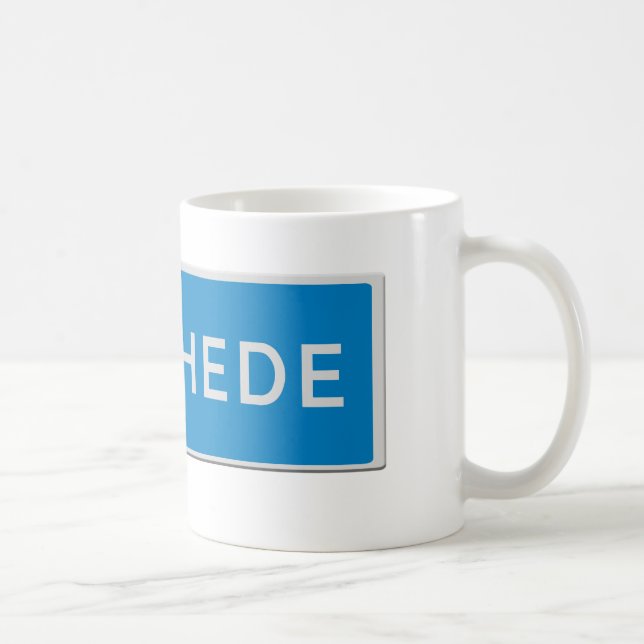 Caneca De Café placa de estrada de Enschede (Direita)