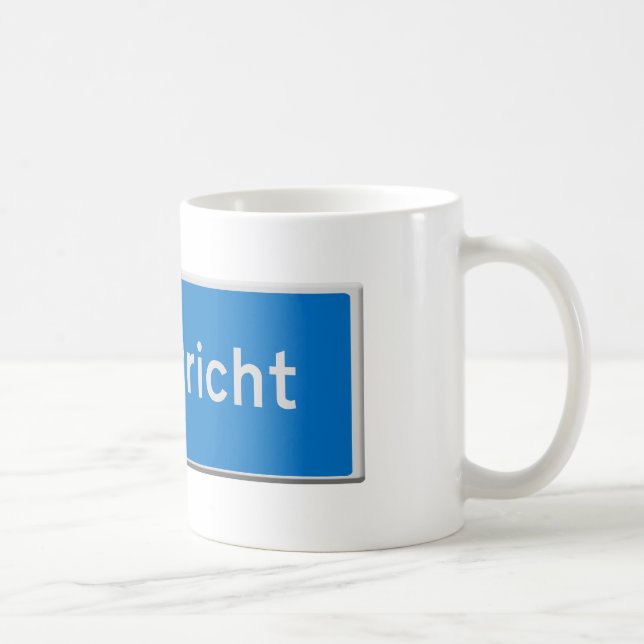 Caneca De Café placa de estrada de Maastricht (Direita)