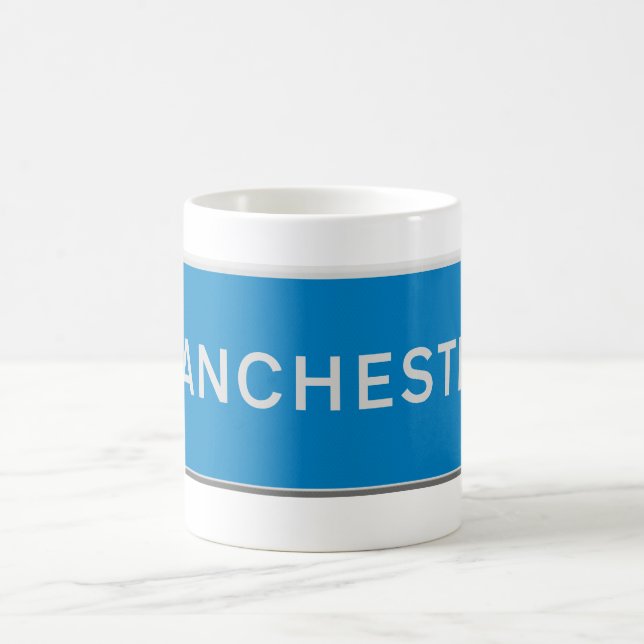 Caneca De Café placa de estrada de Manchester (Centro)