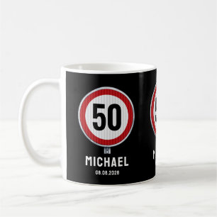 Caneca De Café Placa de limite de velocidade personalizada para f