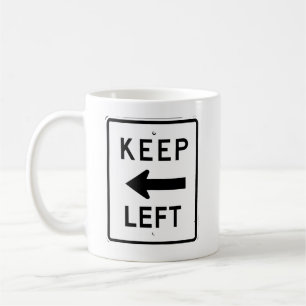 CANECA DE CAFÉ PLACA DE MANTENHA À ESQUERDA