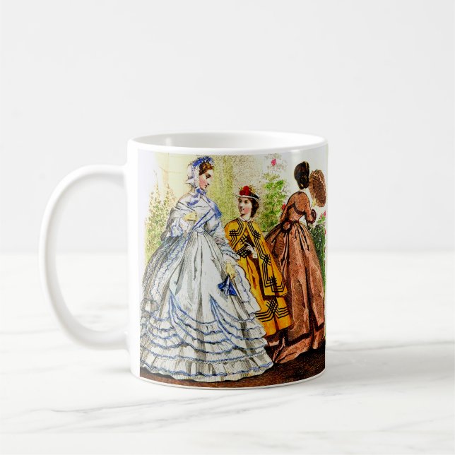 Caneca De Café Placa de moda Des Jeunes Personnes do Diário 1863 (Esquerda)