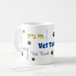 Caneca De Café placa de papel de vet tech