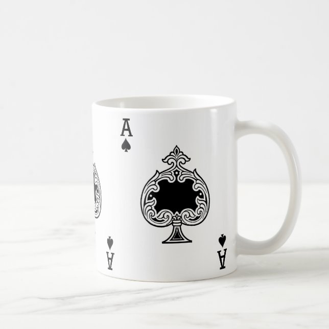 Caneca De Café Placa de Reprodução Ace of Spades (Direita)