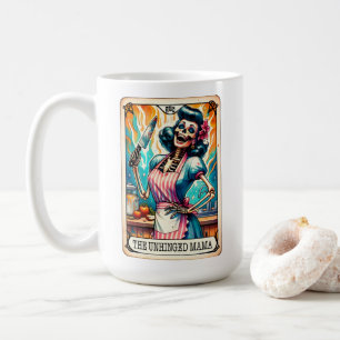 Caneca De Café Placa de Tarot da Mama Unhinged
