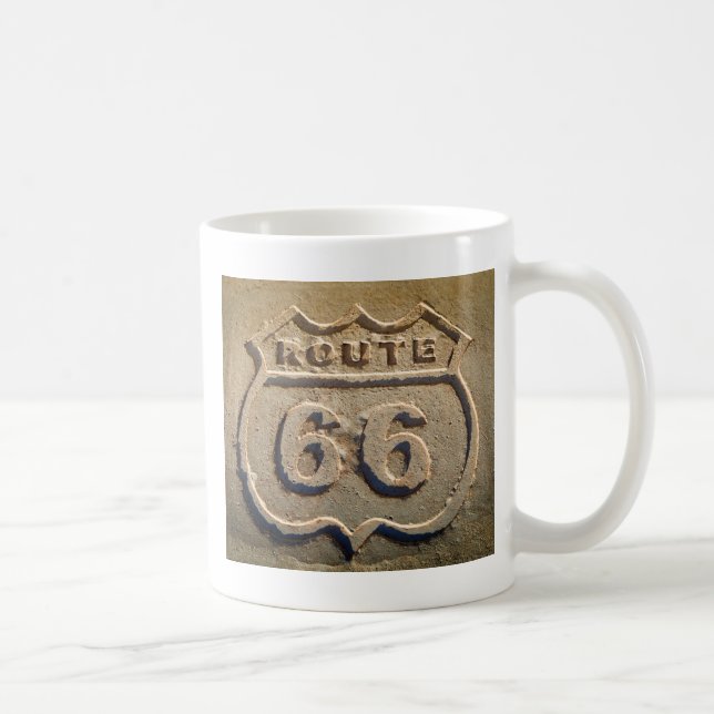 Caneca De Café Placa histórica da Rota 66, Arizona (Direita)