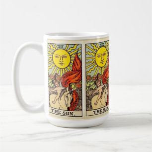 Caneca De Café Placa Tarot Sun